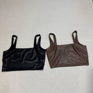 Express Women’s Bundle 2 piece Black and Brown Women's Tops Size Medium